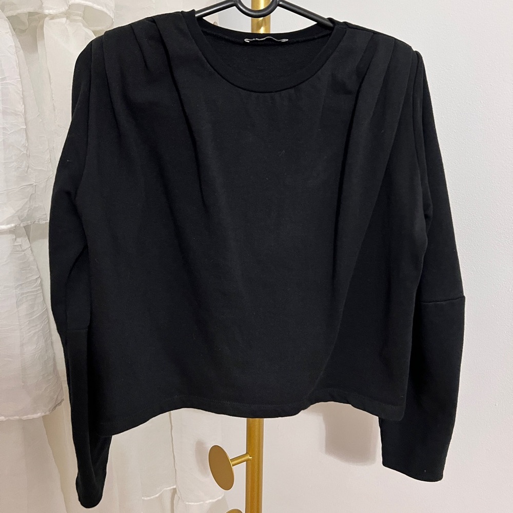 Zara Shoulder Pad Sweatshirt